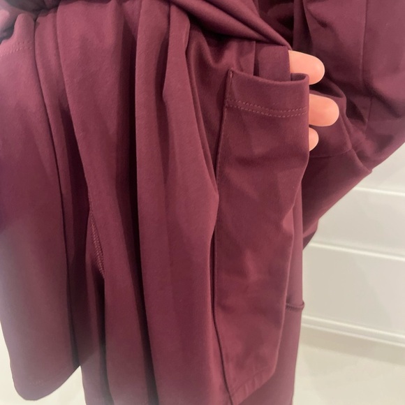 Soma 24/7 V-Neck Sport Dress Skort Racerback Merlot Women's Size Xl Comfort - Picture 6 of 8